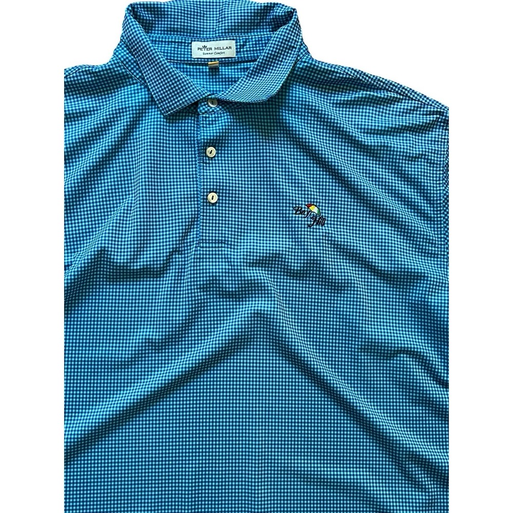 Peter Millar Polo Shirt Mens 2XL Golf Bay Hill Arnold Palmer Summer Comfort